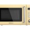 Cuptor cu microunde digital Cecotec cu gratar Proclean 5110 Retro, galben, 20 L, 700 W in 5 nivele - RESIGILAT