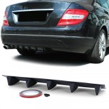 Difuzor sportiv universal pentru bara spate cu 5 aripioare, negru lucios Performance AutoTuning