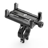 Suport de telefon pentru Bicicleta/Motocicleta/Scuter/Trotineta, FIXATO, Aluminiu, Negru