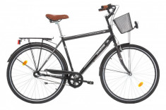 Bicicleta Oras Robike City Man Neagra M 28 inch foto