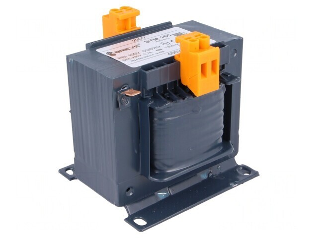 Transformator de Alimentare 160VA 400V-230V cu Șurub IP00 STM160