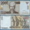 !!! INDONEZIA - 2000 RUPII 2009 / 2009 - P 148 a - UNC