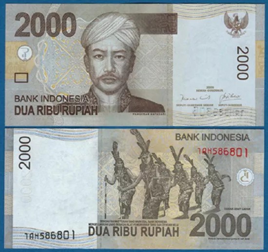 !!! INDONEZIA - 2000 RUPII 2009 / 2009 - P 148 a - UNC