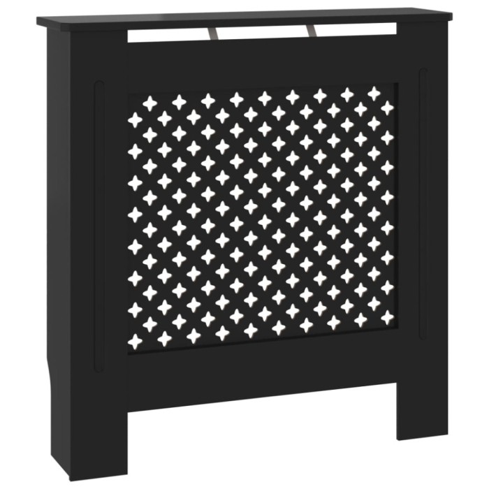 Masca pentru calorifer, negru, 78 cm, MDF