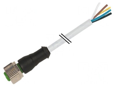 Cablu de conectare M12 8 pini drept 3m 30VAC 2A foto