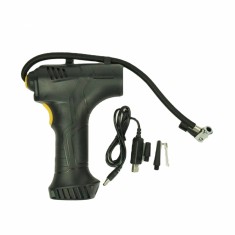 Compresor Auto Portabil, Display Digital, Fara Fir, 10 Bari, 150 Psi, Lampa De Lucru, Din PVC Negru