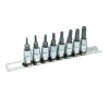 Set 8 biti Torx Penta TS8-40 Topmaster, 1/4 inch, otel crom-vanadiu