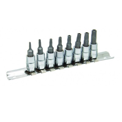 Set 8 biti Torx Penta TS8-40 Topmaster, 1/4 inch, otel crom-vanadiu foto
