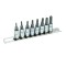 Set 8 biti Torx Penta TS8-40 Topmaster, 1/4 inch, otel crom-vanadiu