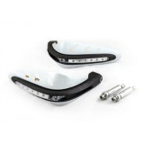 Set protectii maini cu lampa semnalizare incorporata-culoare alb/negru