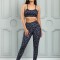 T553-9918 Compleu sport/casual din bustiera si colanti model leopard