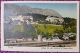 Carte postala, Sinaia, Vedere din parc, Cazinoul si Palace Hotel, perioada interbelica