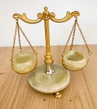 Cantar / Balanta - decorativă / de colectie - alabastru