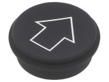 Buton Rotund Negru &Oslash;21mm