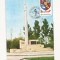CA13-Carte Postala- Flamanzi, Obeliscul 1907, circulata 1977 , Expo Filatelica