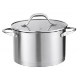 Oala Inox capac de sticla 3L 20cm Zilan ZLN1351