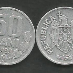 MOLDOVA 50 BANI 1993 [00] VF + / XF