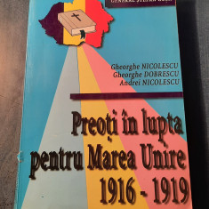 Preoti in lupta pentru Marea Unire 1916 - 1919 Gheorghe Nicolescu