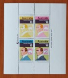 AUSTRALIA-&#039;&#039;1976-EXPO-FILA Timbru/timbru.&#039;&#039;-colita-MNH -NESTAMP, Nestampilat