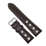 Curea de ceas Maro din Piele Naturala - Model cu Gaurele - 24mm - WZ3984, Time Veranda