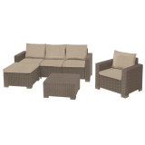 236030 KETER Set mobilier gradina cappuccino Moorea