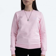 A.P.C. hanorac de bumbac Sweat Skye femei, culoarea roz, cu imprimeu COEBH.F27700-PALEPINK