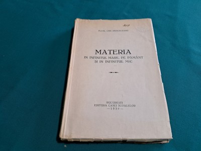 MATERIA &amp;Icirc;N INFINITUL MARE, PE PĂM&amp;Acirc;NT ȚI &amp;Icirc;N INFINITUL MIC /1930 * 600 foto