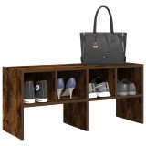 vidaXL Suport pantofi stivuibil Stejar afumat 89,5x30x40 cm