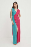 Artigli rochie culoarea verde, maxi, evazati, AA38556