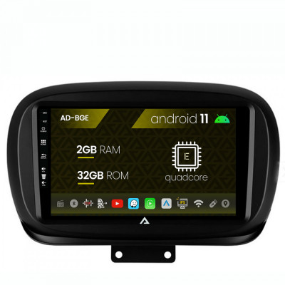Navigatie Fiat 500X (2014-2020), Android 11, E-Quadcore 2GB RAM + 32GB ROM, 9 Inch - AD-BGE9002+AD-BGRKIT362 foto