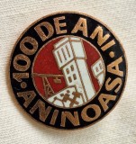 Aniversare 100 de ani intreprinderea miniera ANINOASA Insigna email - SUPERBA #2