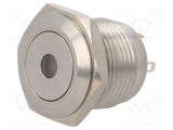 Comutator anti-vandalism ONPOW Poz: 2 SPST-NO 2A/36VDC IP65 galben
