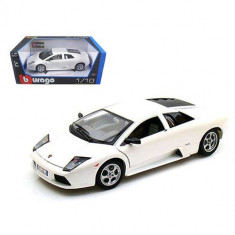 Masina Lamborghini Murcielago BBURAGO Scara 1:18 Alb foto