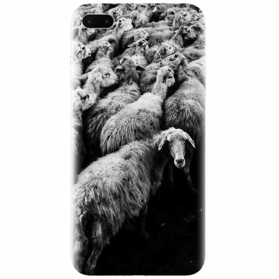 Husa silicon pentru Apple Iphone 8 Plus, Sheep foto
