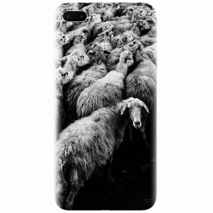 Husa silicon pentru Apple Iphone 8 Plus, Sheep