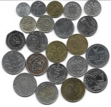 Lot 22 monede din 22 tari diferite