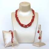 Cumpara ieftin Set Muse din coral de bambus și perle