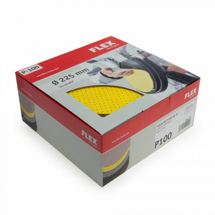 FLEX 225 P100 Velcro hartie foi panze plase discuri abrazive slefuit pereti glet