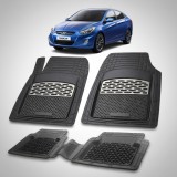 Cumpara ieftin Covorase Auto Hyundai Accent IV (RB: 2010&ndash;2015) - Cauciuc Tip Tavita-Silver