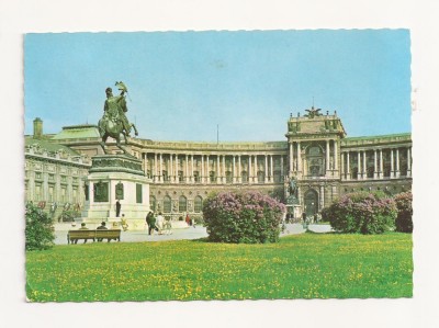 AT2 -Carte Postala-AUSTRIA-Viena, Heldenplatz mit Neuer Burg, circulata foto
