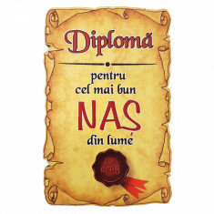Magnet Diploma pentru cel mai bun NAS din lume, lemn foto