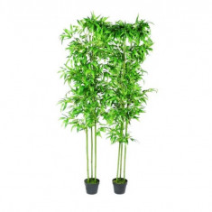 Set 2 Plante Bambus Artificiale Decorațiune Casă 190 cm 240017