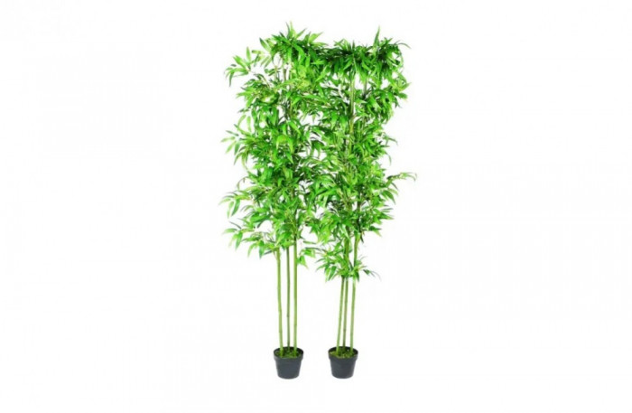 Set 2 Plante Bambus Artificiale Decorațiune Casă 190 cm 240017