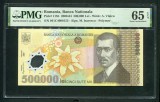 q597 BANCNOTA 500000 LEI 2000 (2004) semnatura ISARESCU NECIRCULATA UNC GRADATA PMG 65 EPQ