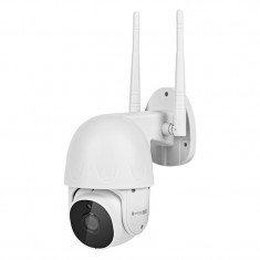 Camera supraveghere Wi-Fi Connect Kruger &amp;amp; Matz, 91 x 134 x 240 mm, 128 GB, 2 Mpx, 10 m, control aplicatie, Alb