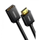 CABLU video prelungitor Ugreen, &quot;HD107&quot; HDMI (T) la HDMI (M), rezolutie maxima 4K UHD (3840 x 2160) la 60 Hz, conectori auriti, 5m, negru &quot;10146&quot; (tim