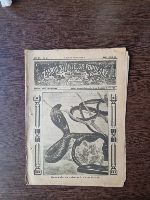 Ziarul Științelor Populare și al Călătoriilor - nr 27/1916 -
