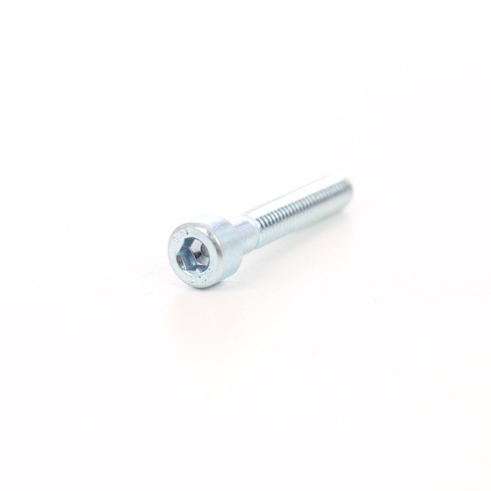 Surub cu cap cilindric, cu locas hexagonal, otel, zincat alb, DIN 912-8.8, M5 x 20 mm, set 8 bucati