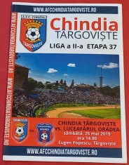 Program meci fotbal "CHINDIA" TARGOVISTE - "LUCEAFARUL" ORADEA (25.05.2019)