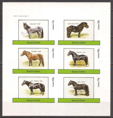 SCOTIA (BERNERA ISLANDS ) 1982 FAUNA CAI ( bloc nedantelat ) MNH foto